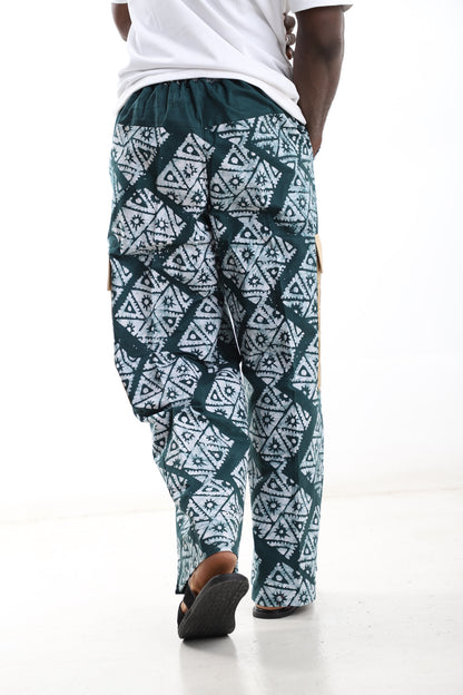 Adire Cargo Pants – Modern African Print Statement Trousers
