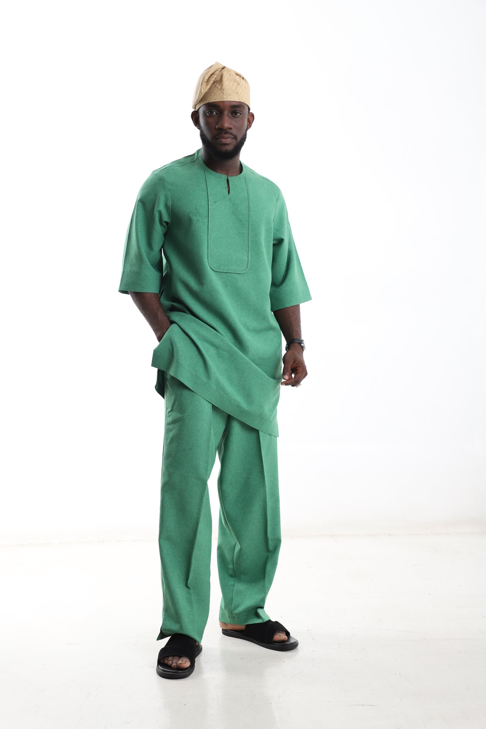 Emerald Green Senator Wear for Men – Classic Nigerian Traditional Outfit