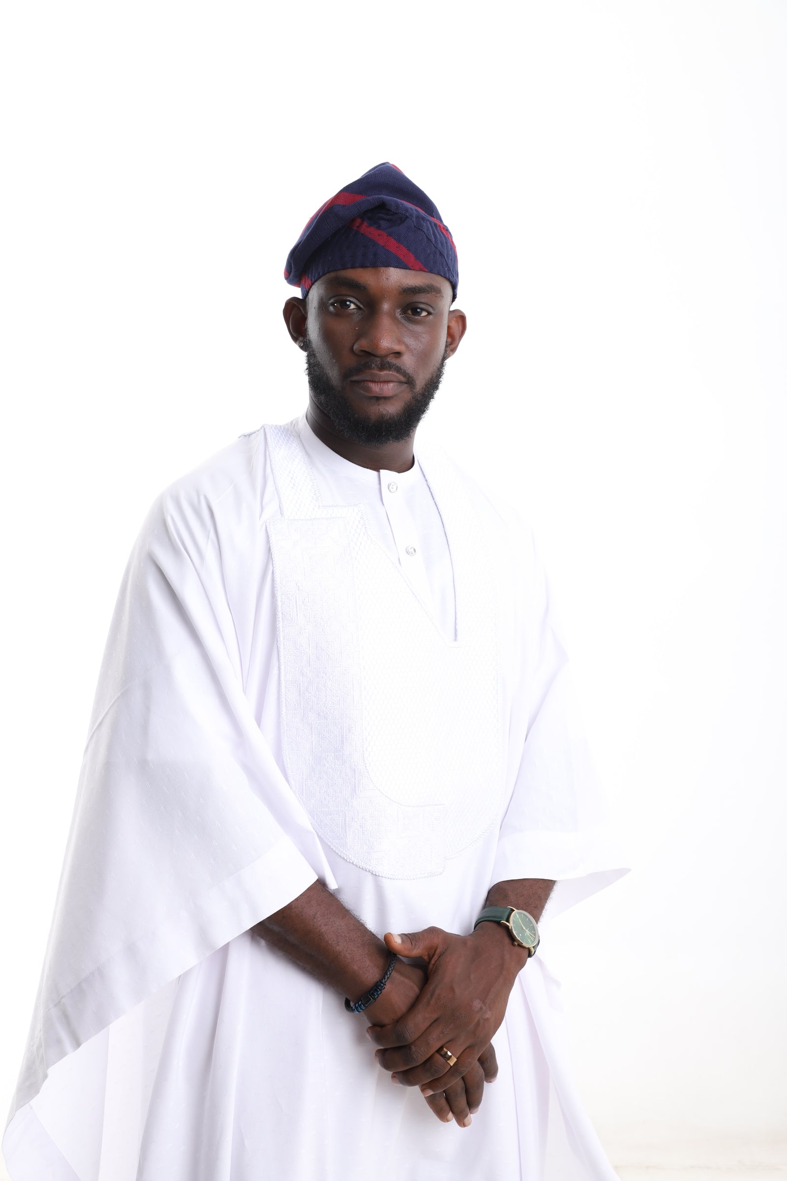 Classic White Agbada Set for Men – Luxury Nigerian Traditional Attire
