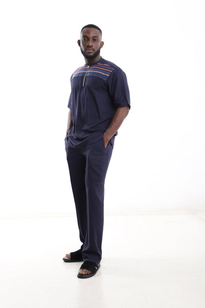 Apex Navy Linen Set