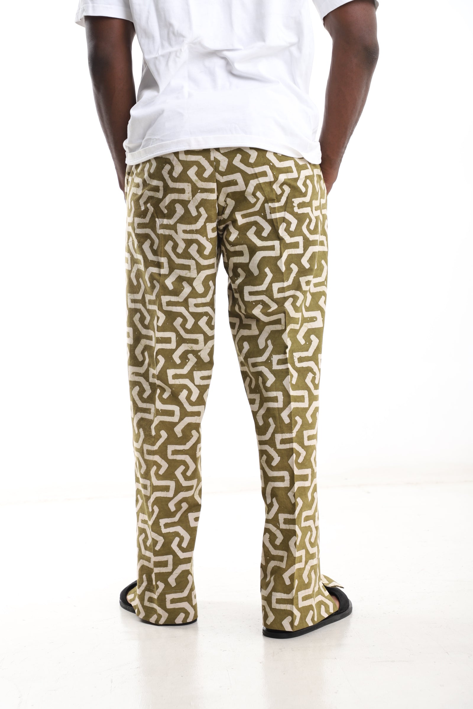 Heritage Wide-Leg Adire Trousers.