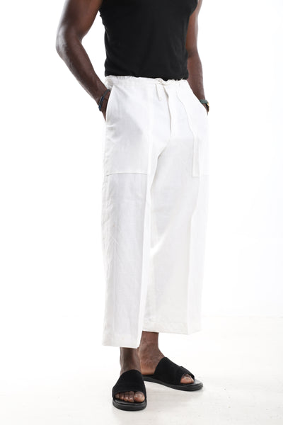 Premium Linen Wide-Leg Trousers