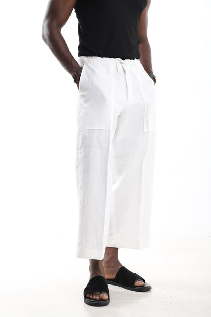 Premium Linen Wide-Leg Trousers