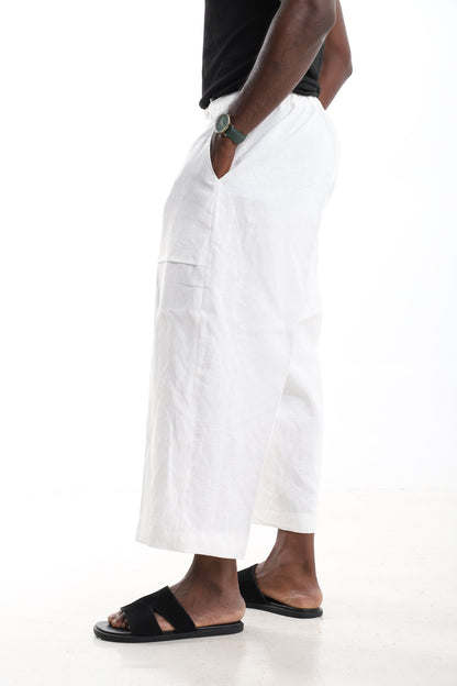 Premium Linen Wide-Leg Trousers