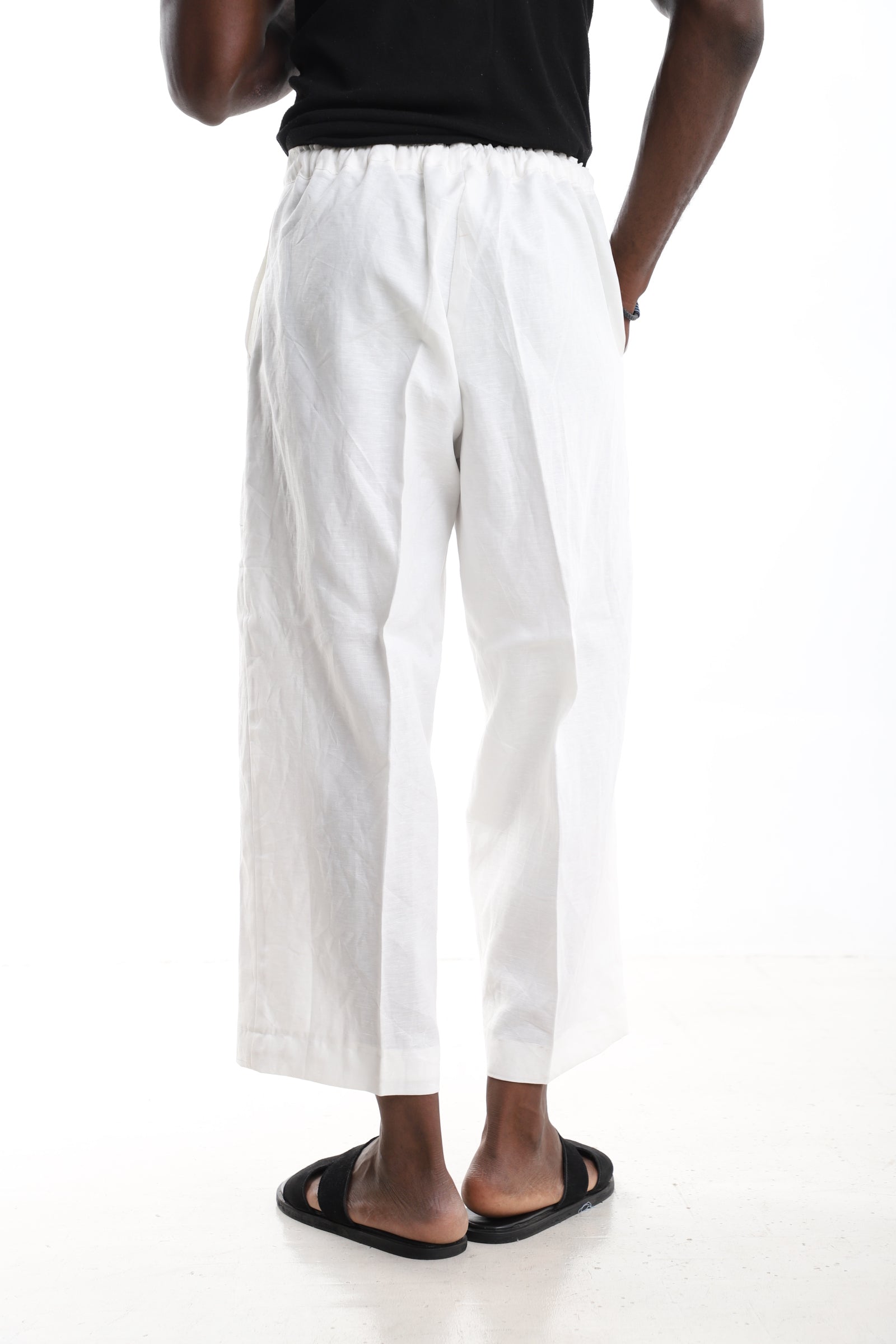 Premium Linen Wide-Leg Trousers