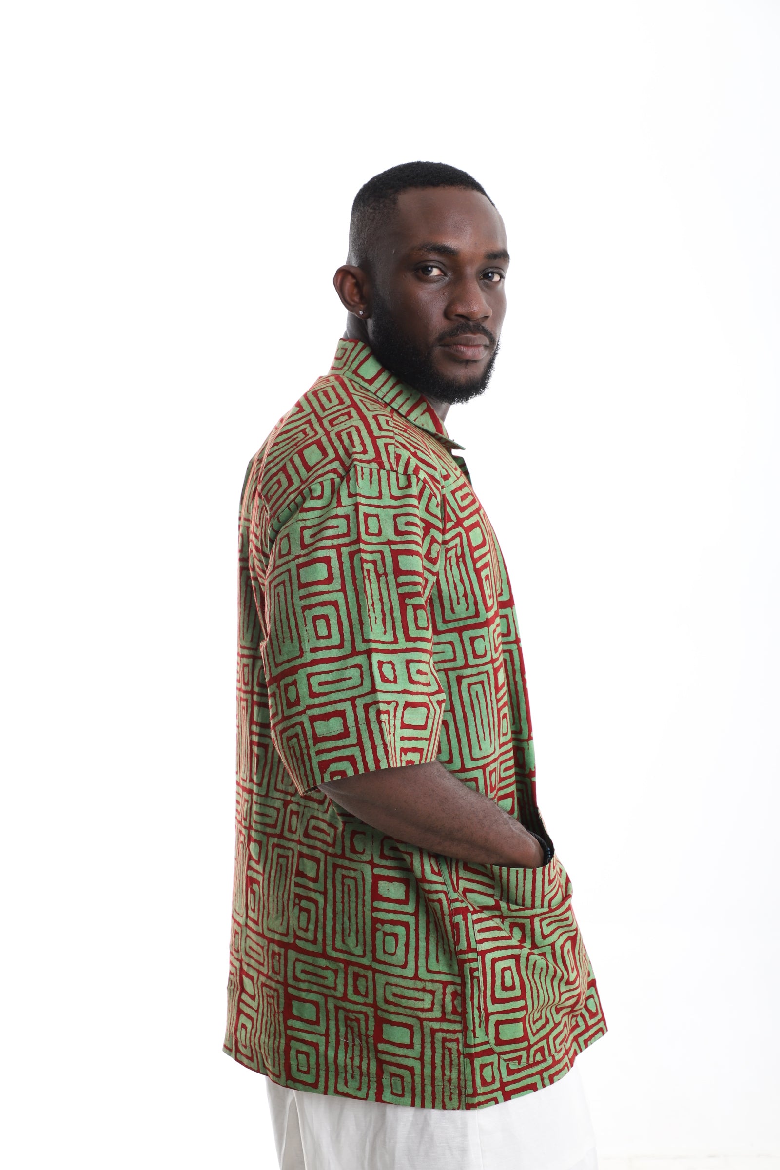 Geometric Heritage Adire Shirt