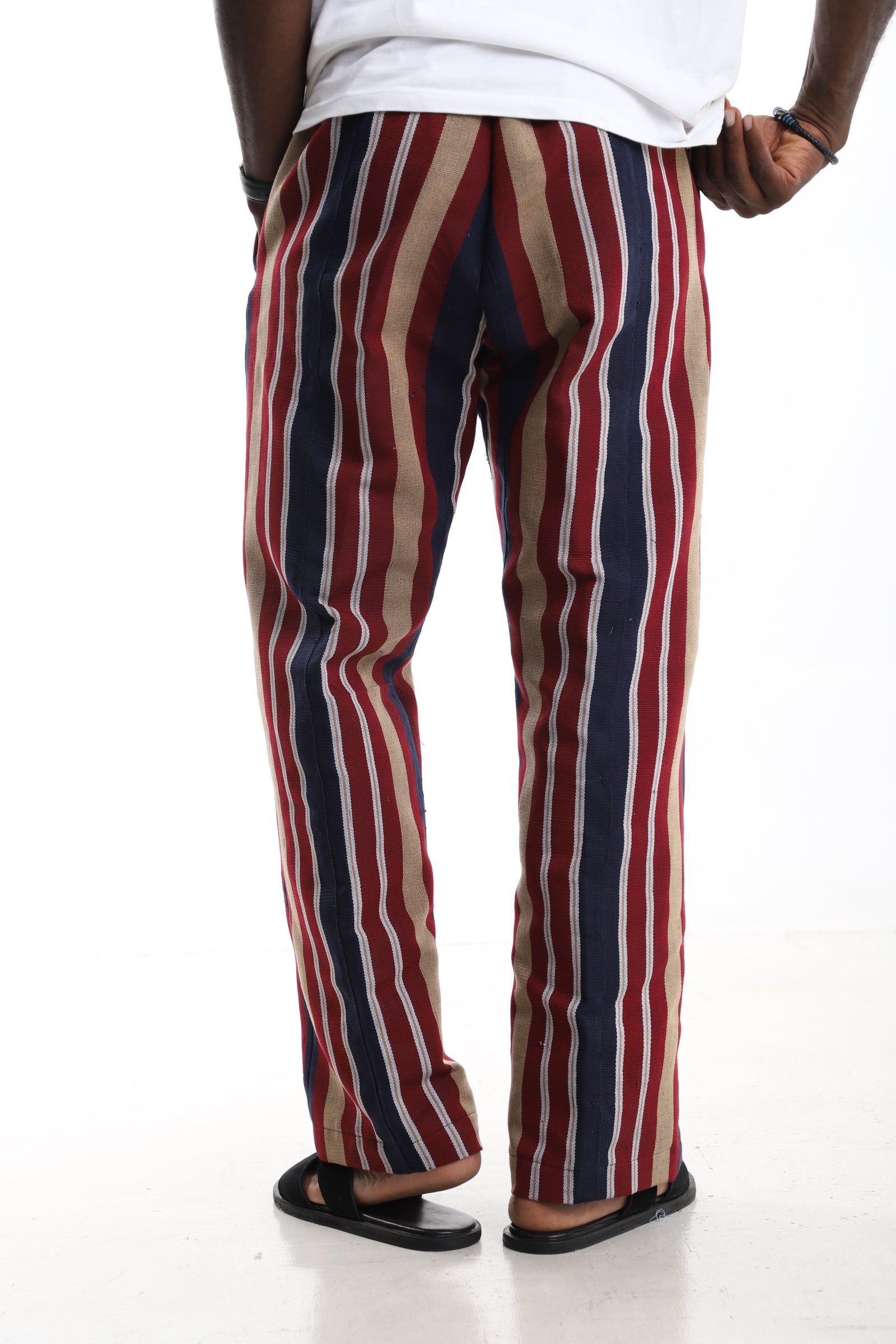 The Regal Stripe | Hand-Loomed Aso-Oke Trousers