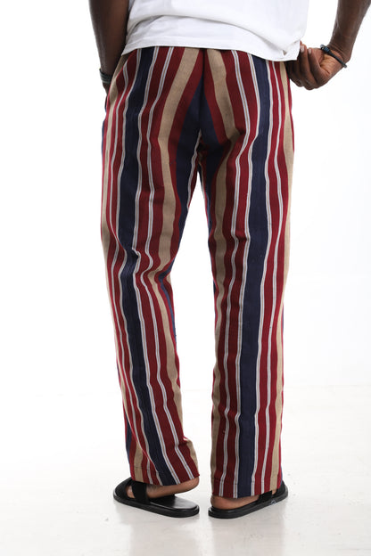 The Regal Stripe | Hand-Loomed Aso-Oke Trousers