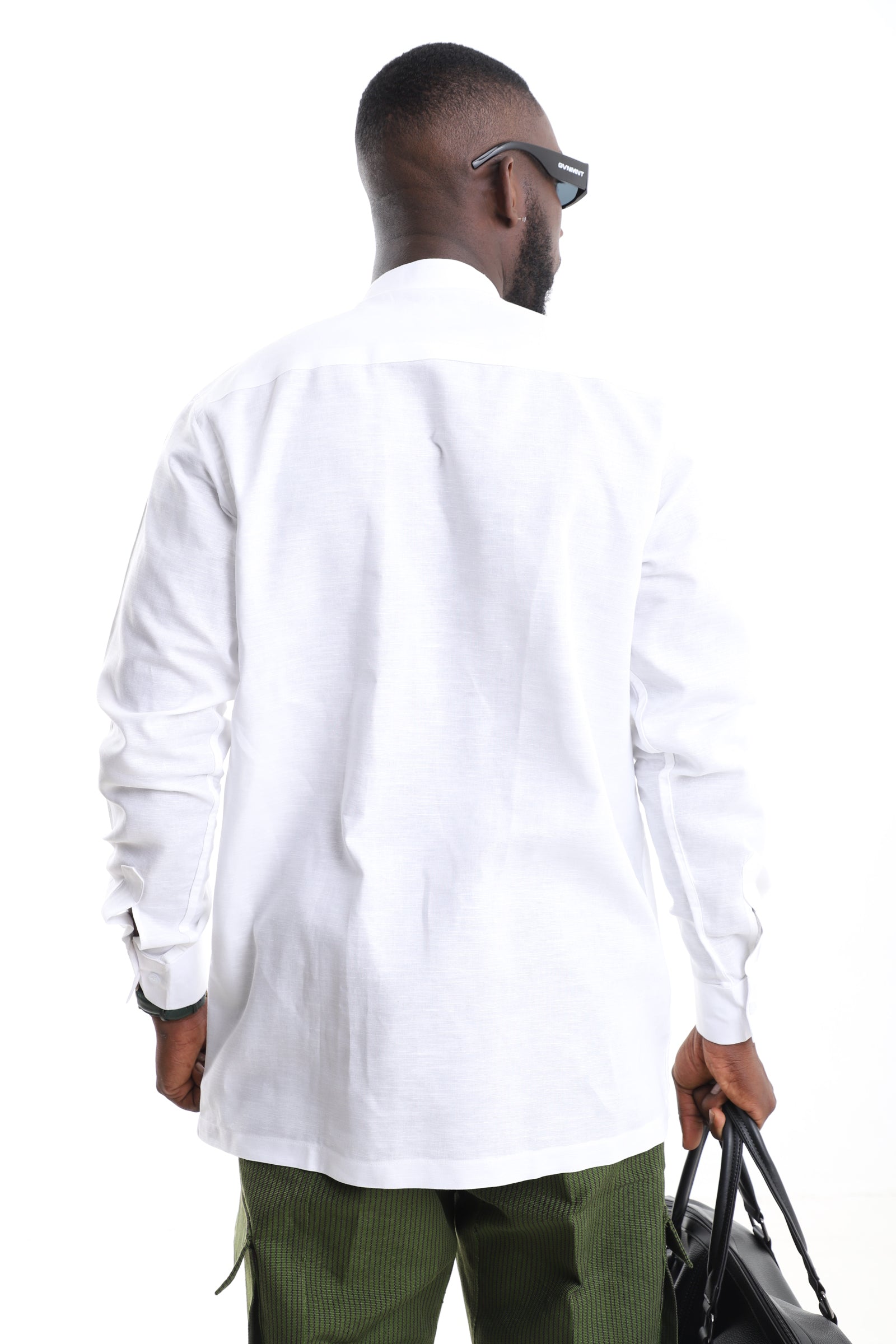 Premium Long-Sleeve Utility Linen Shirt