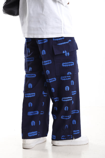 The Indigo Utility | Hand-Dyed Adire Cargo Trousers