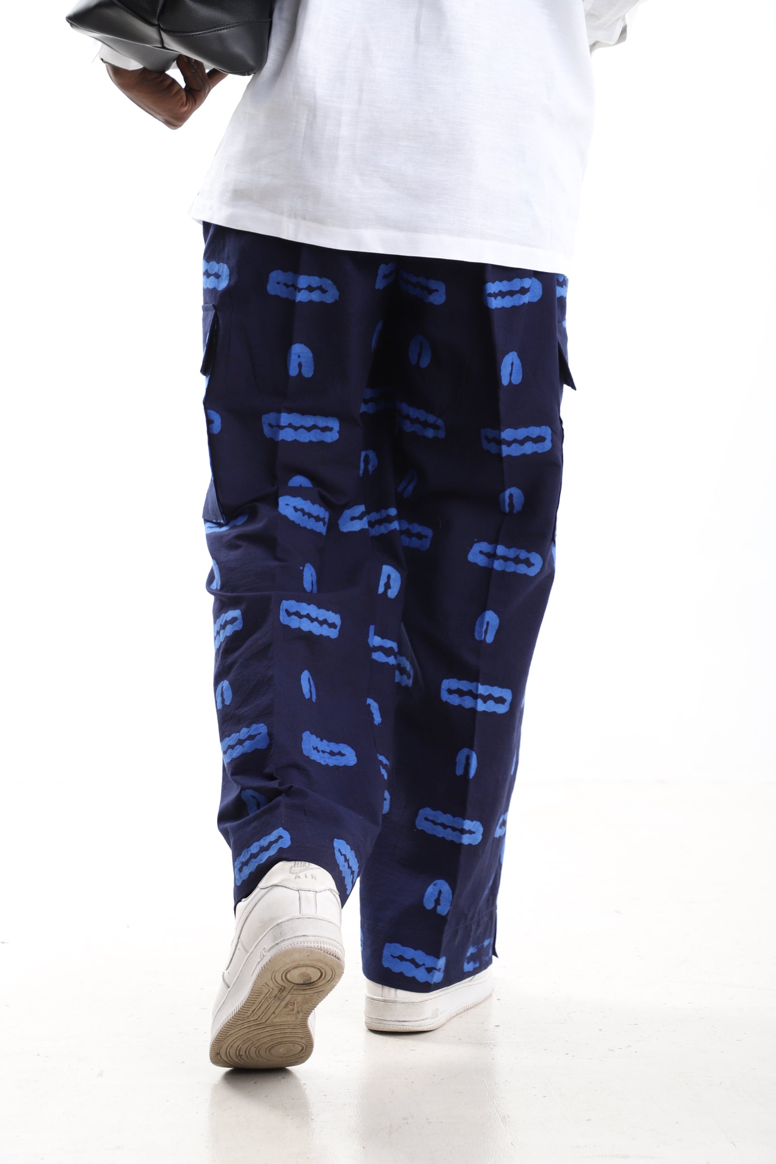 The Indigo Utility | Hand-Dyed Adire Cargo Trousers