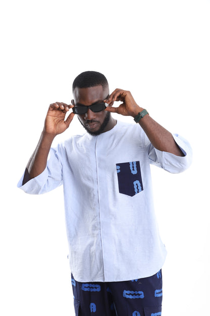 Azure Artisan Tunic