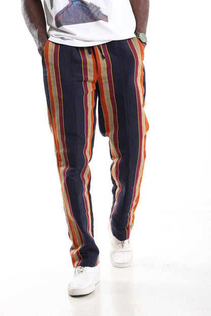 Multicolored Aso-Oke Tapered Trousers