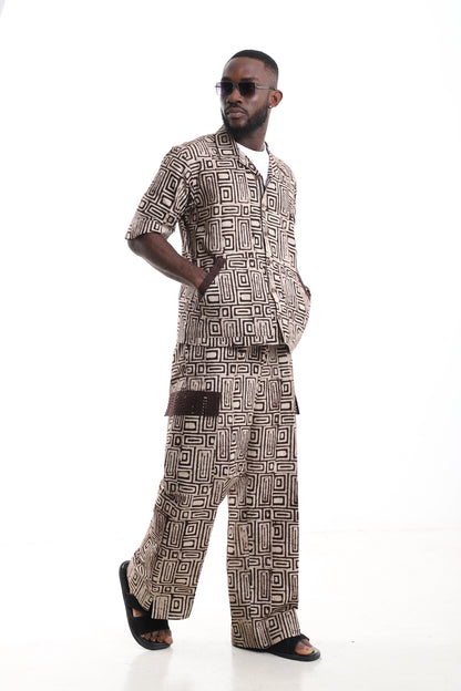 Hand-Dyed Adire Utility Ensemble