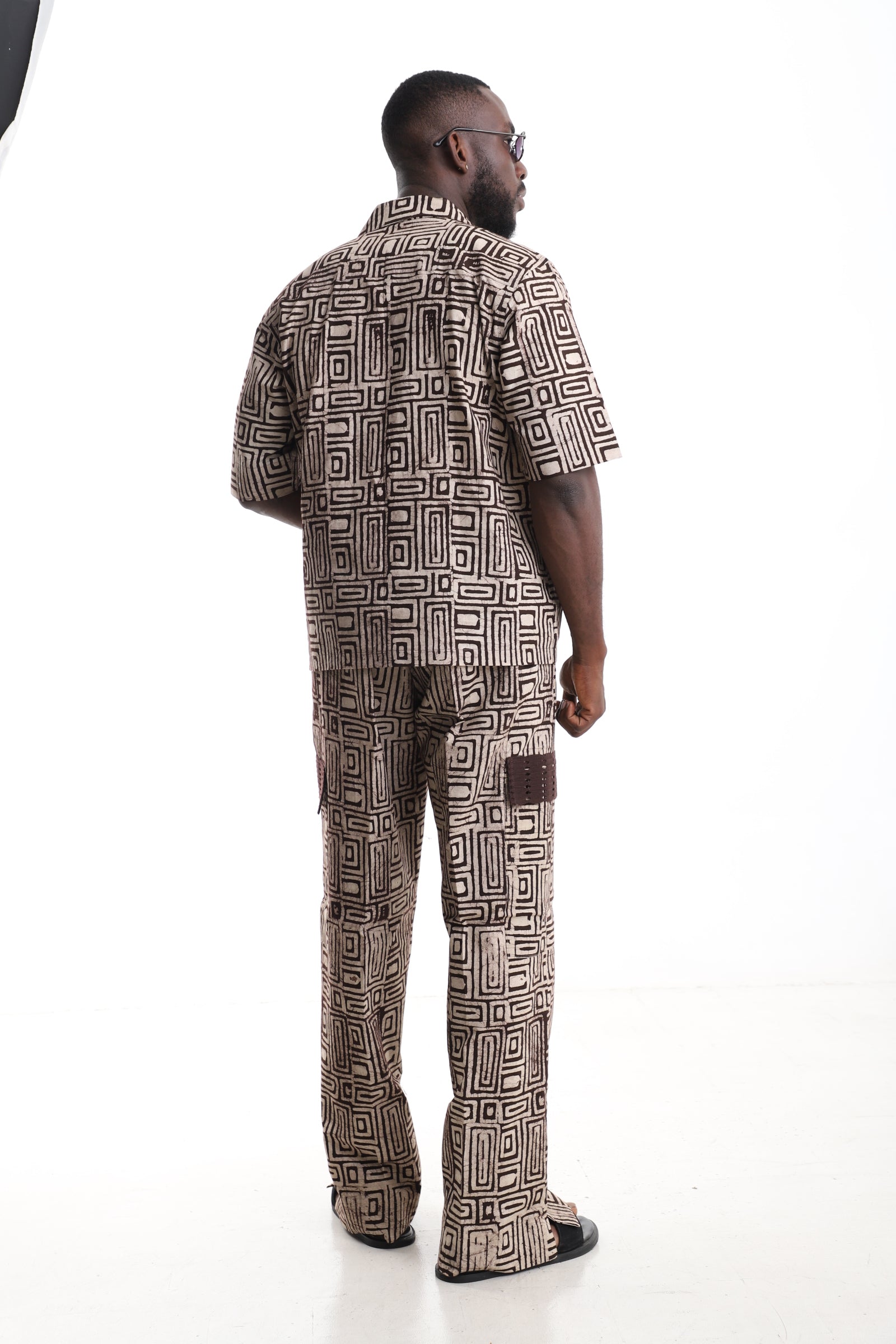 Hand-Dyed Adire Utility Ensemble