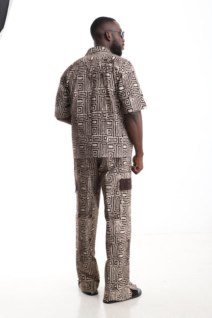 Hand-Dyed Adire Utility Ensemble