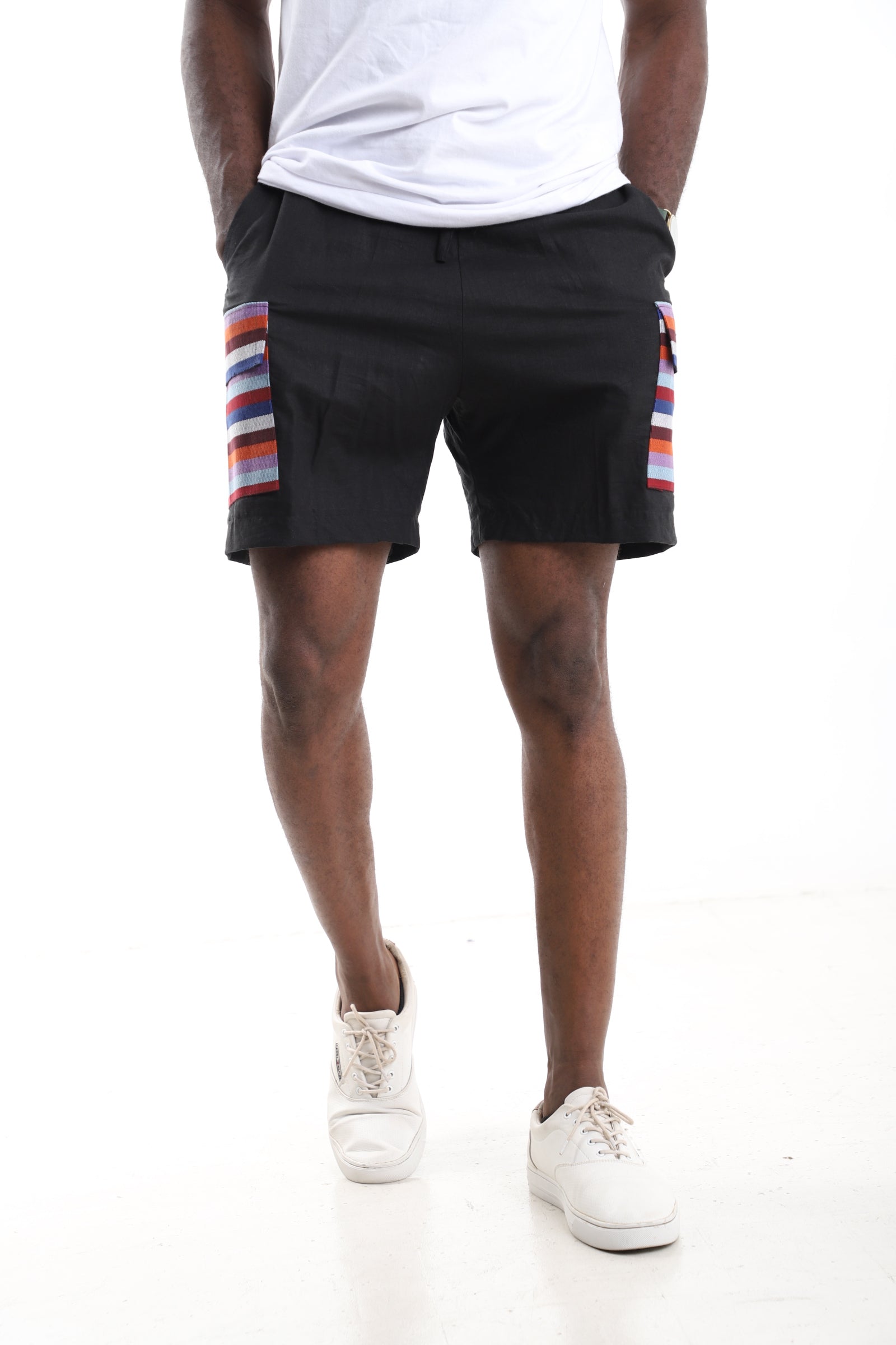 The Horizon Cargo Shorts | Premium Linen Drawstring Utility Shorts