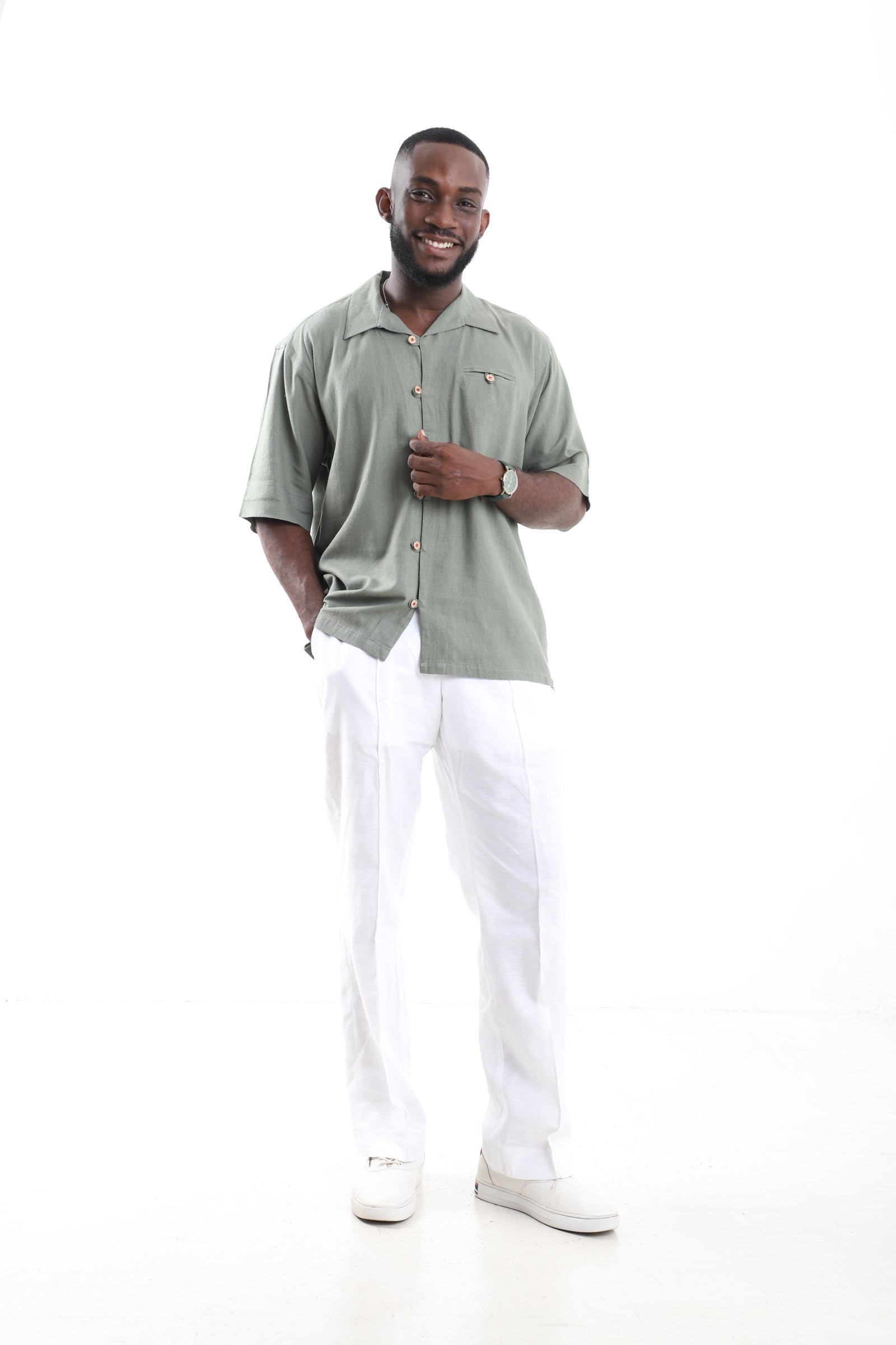 The Safari Horizon Set | Minimalist Linen Resort Uniform