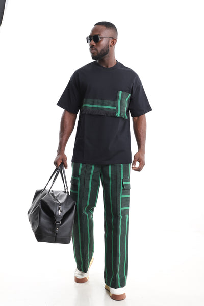 Men’s African Aso-Oke Two-Piece Set