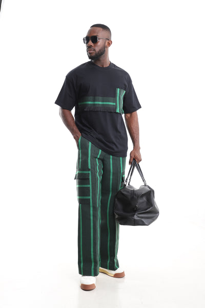 Men’s African Aso-Oke Two-Piece Set