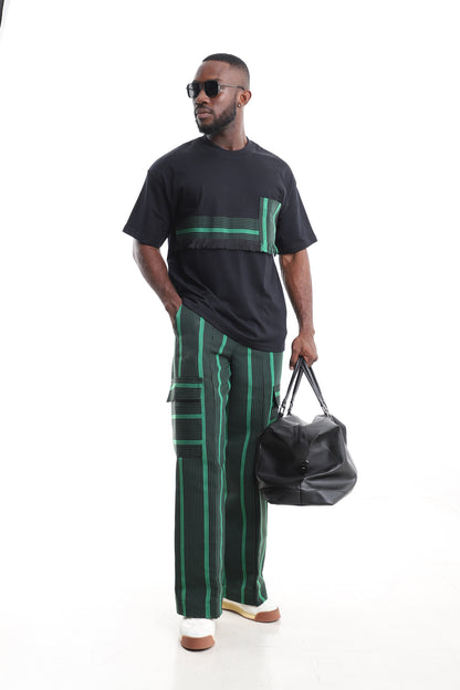 Men’s African Aso-Oke Two-Piece Set