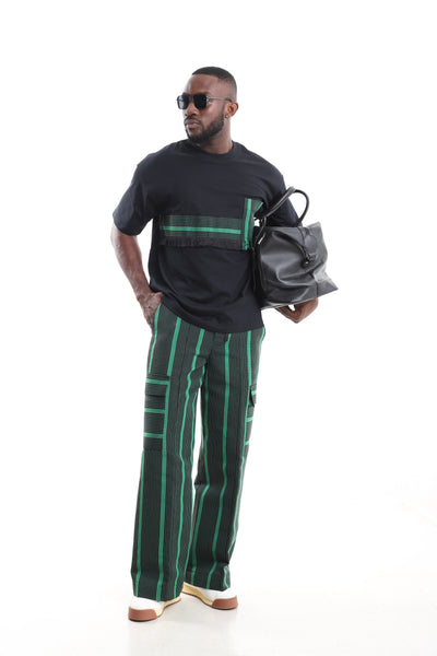 Men’s African Aso-Oke Two-Piece Set