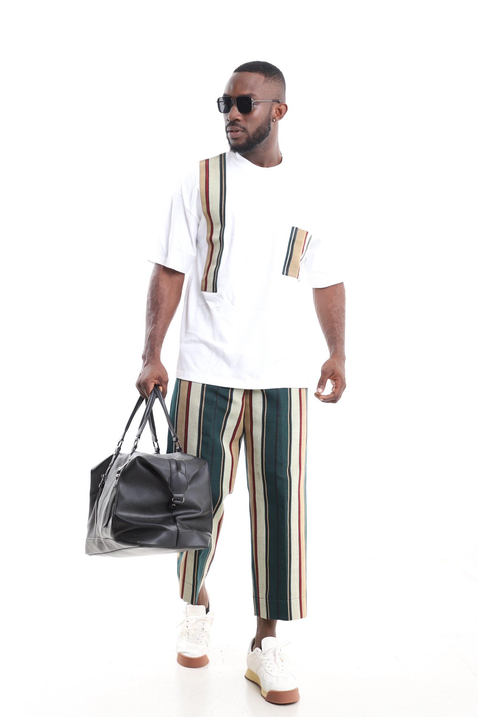 Men’s African Aso-Oke Two-Piece Set