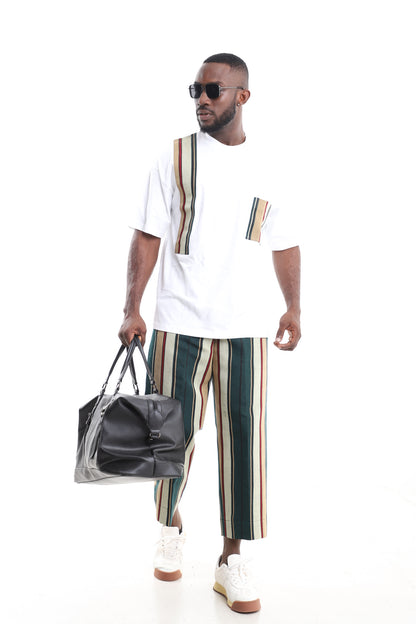 Men’s African Aso-Oke Two-Piece Set