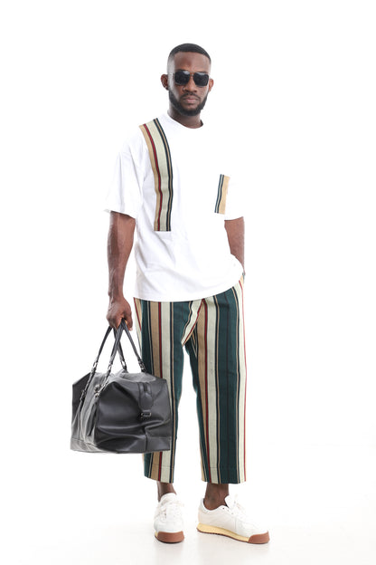 Men’s African Aso-Oke Two-Piece Set