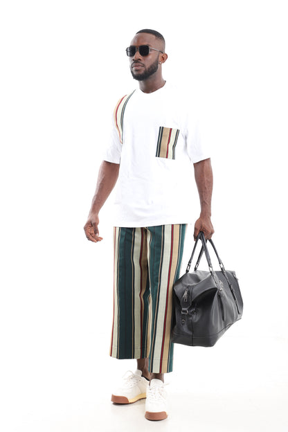 Men’s African Aso-Oke Two-Piece Set