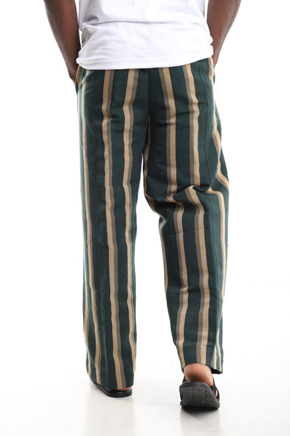 Men’s Aso-Oke Wide-Leg Trousers