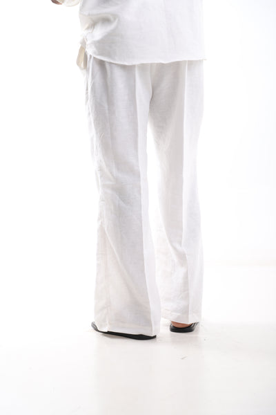 White Linen Trousers