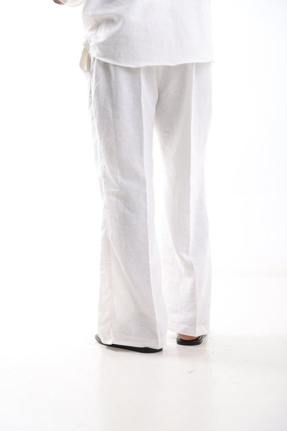White Linen Trousers