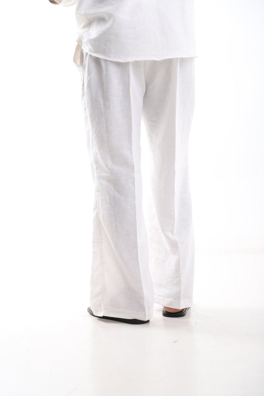 White Linen Trousers