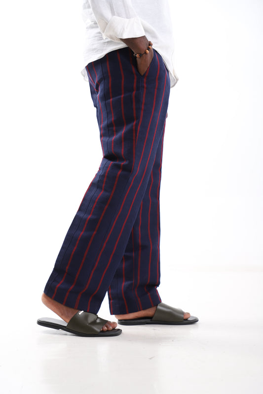 The Bold Stripe Aso-Oke Trouser