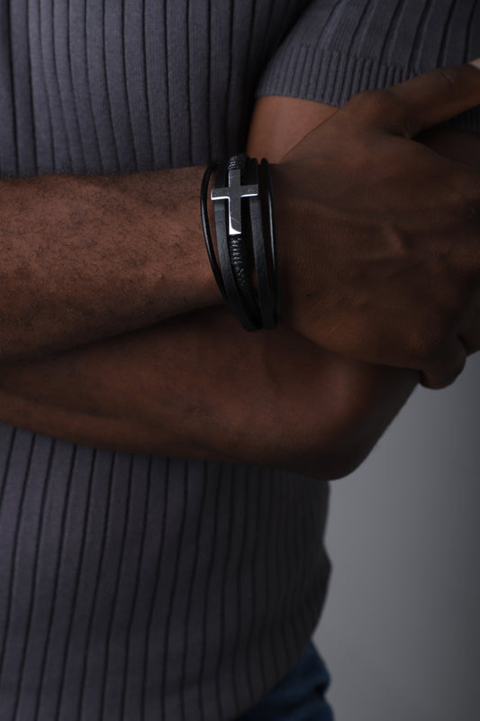 The Faithmark Leather Cross
