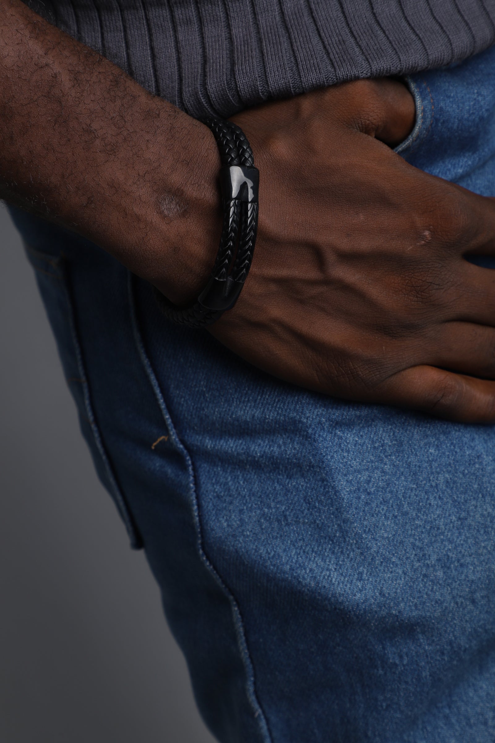 The Phantom Leather Bracelet