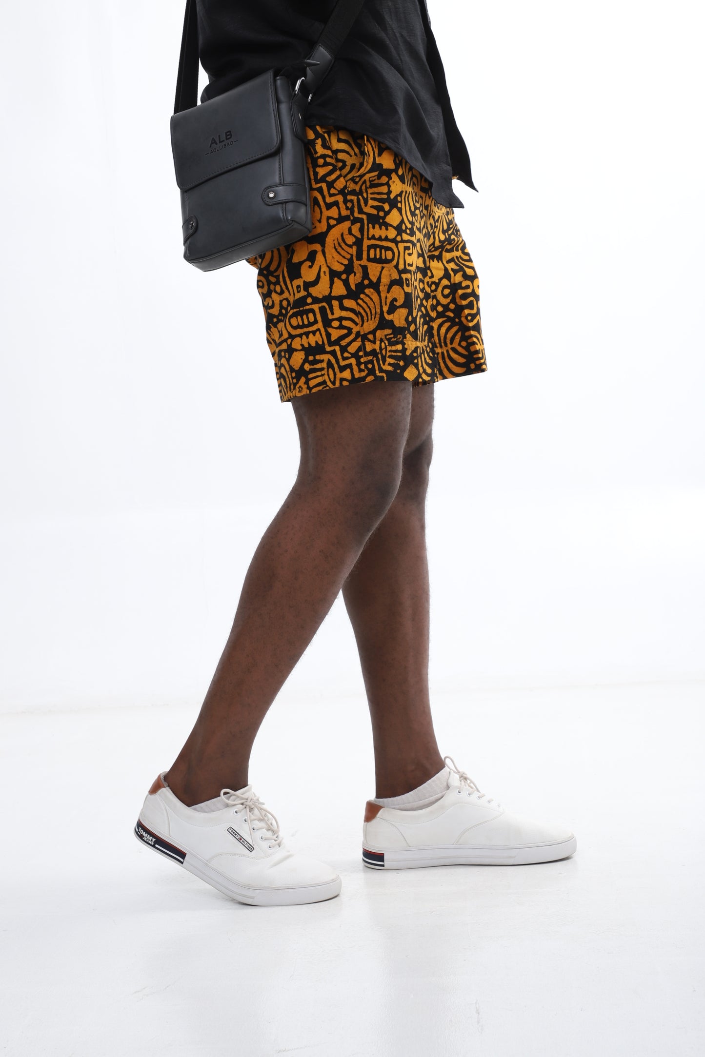 Sun Script Adire Shorts