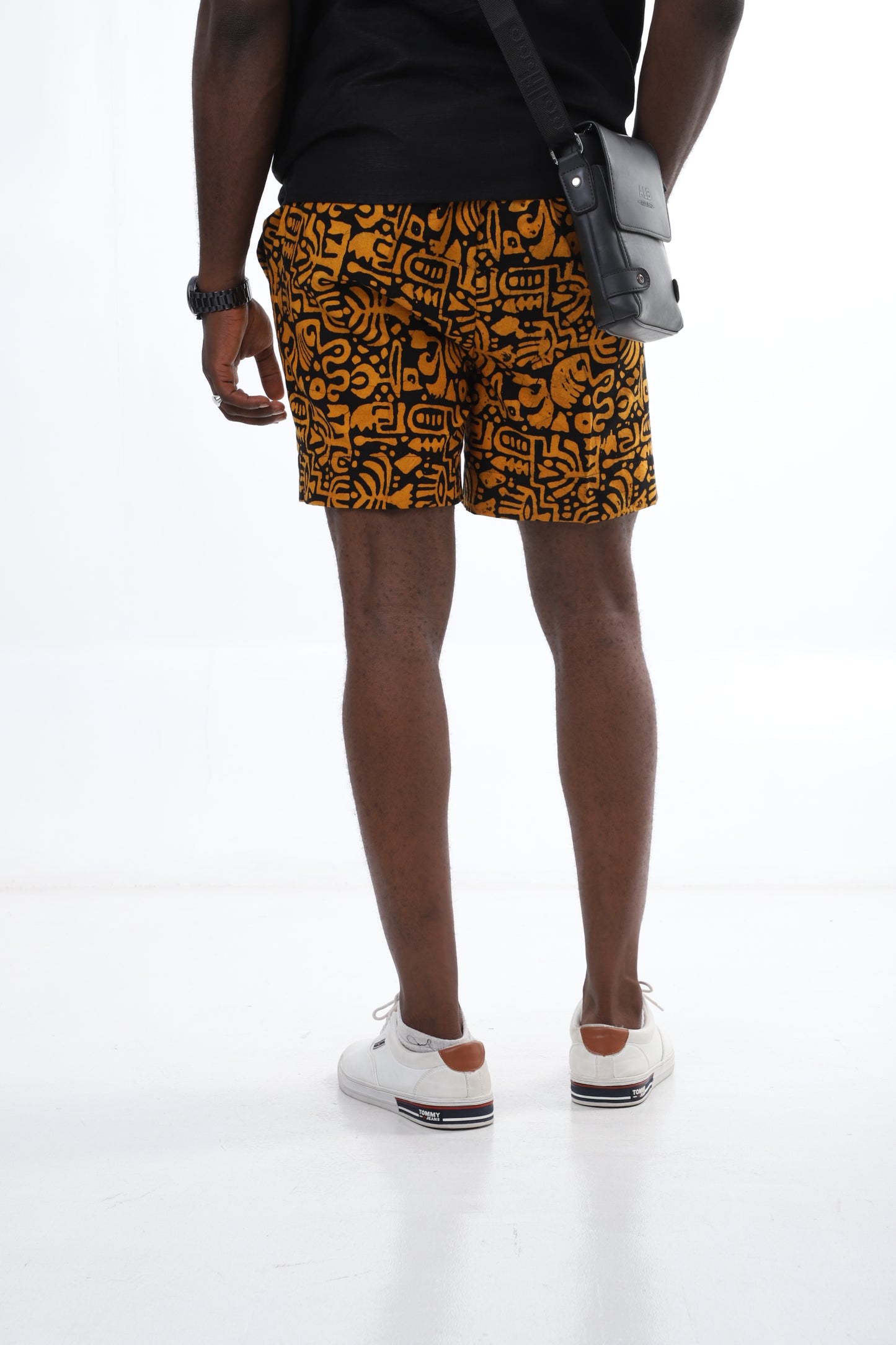 Sun Script Adire Shorts