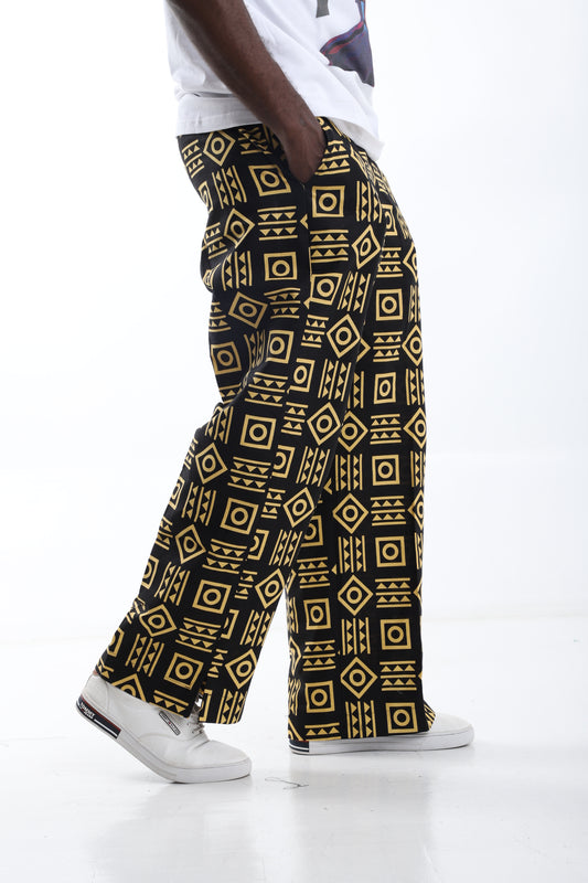 Gold Echo Tribal Trouser