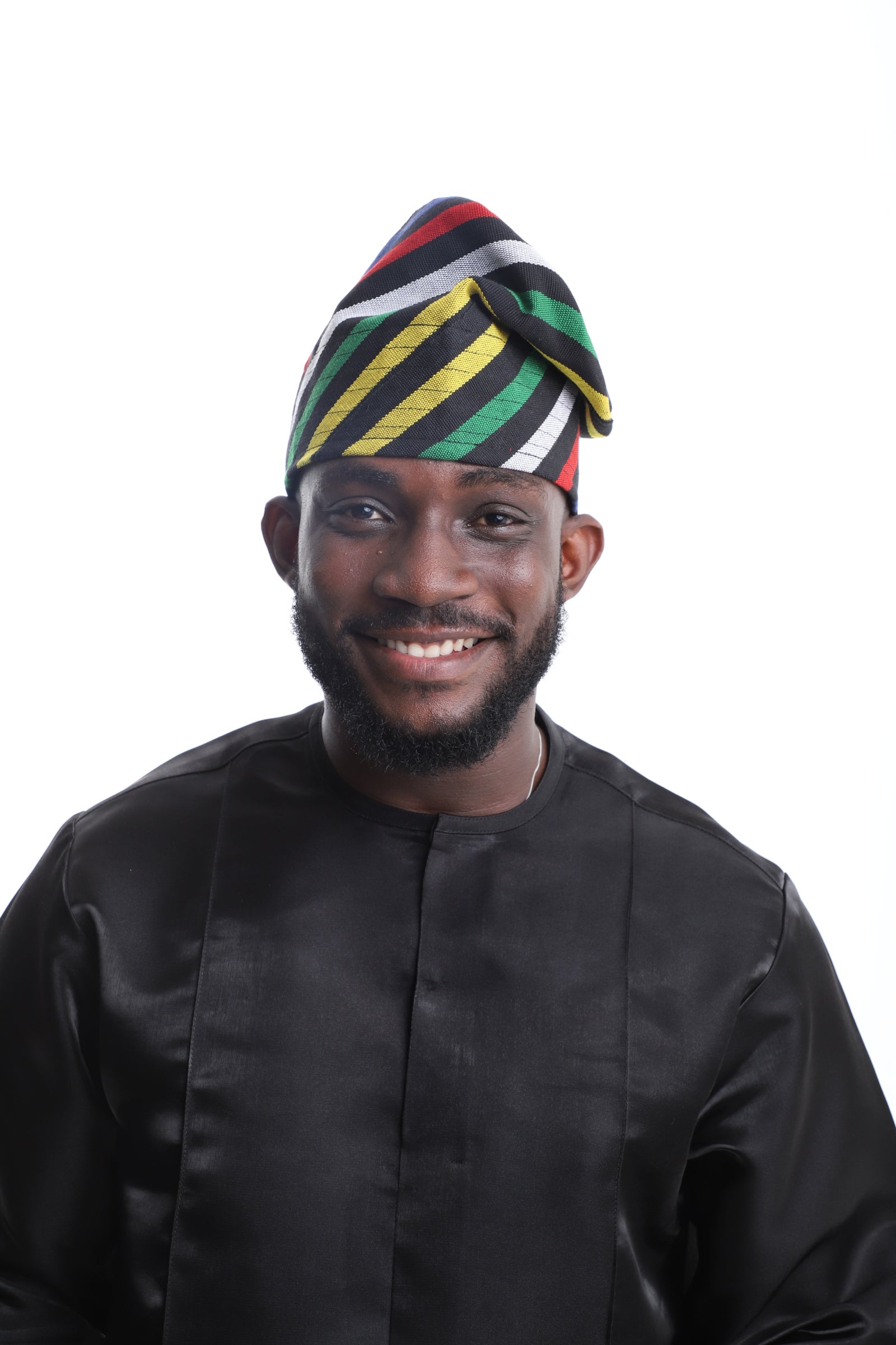 The Kingsway Multistripe Aso-Oke Cap –