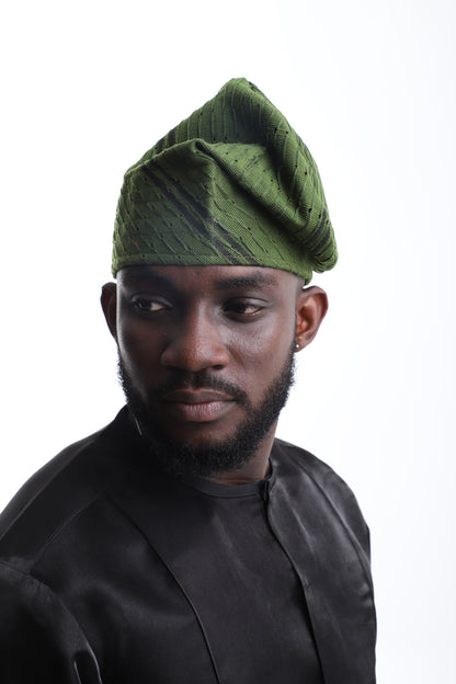 The Forest Crown Aso-Oke Cap – Subtle Power