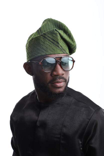 The Forest Crown Aso-Oke Cap – Subtle Power