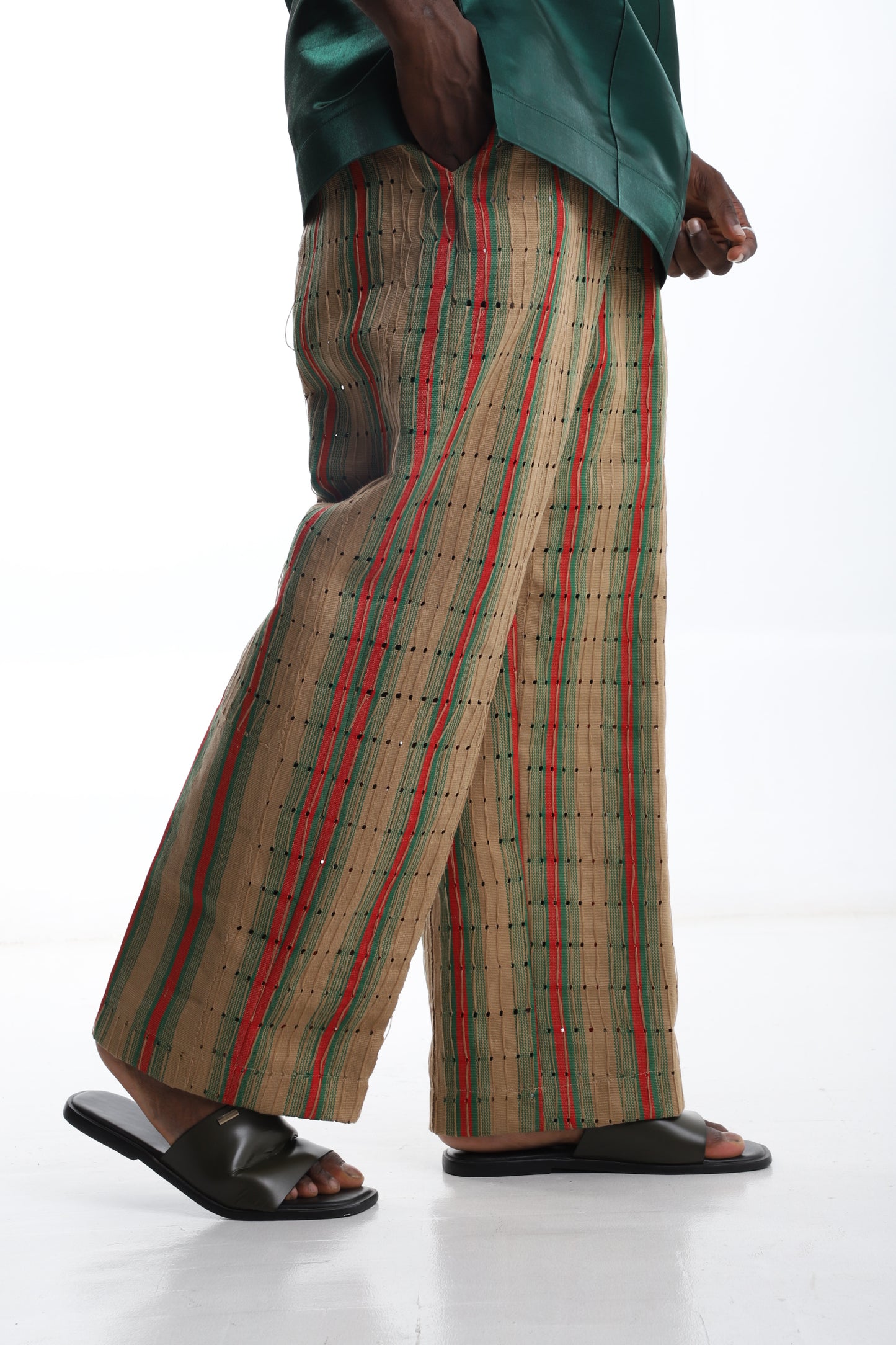 The Earthline Aso-Oke Trousers