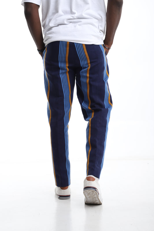 Midnight Pulse Aso-Oke Trousers