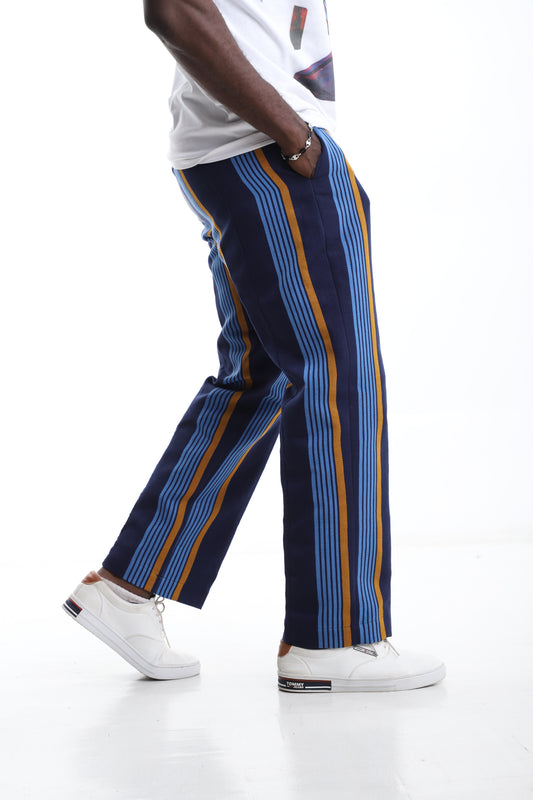 Midnight Pulse Aso-Oke Trousers