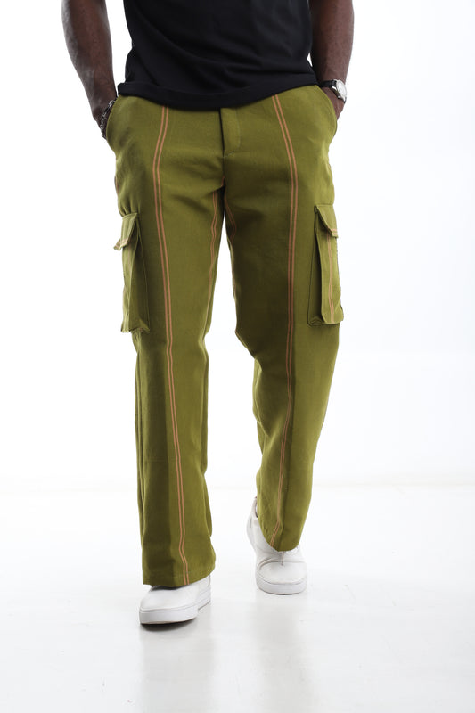 The Sage Prestige Aso-Oke Cargo Trousers
