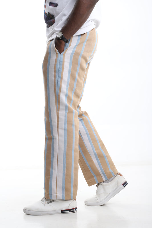 The Desert Sky Aso-Oke Striped Trousers