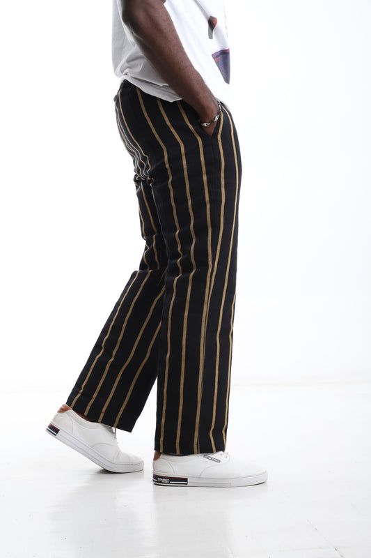 The Midnight Lines Aso-Oke Striped Trousers
