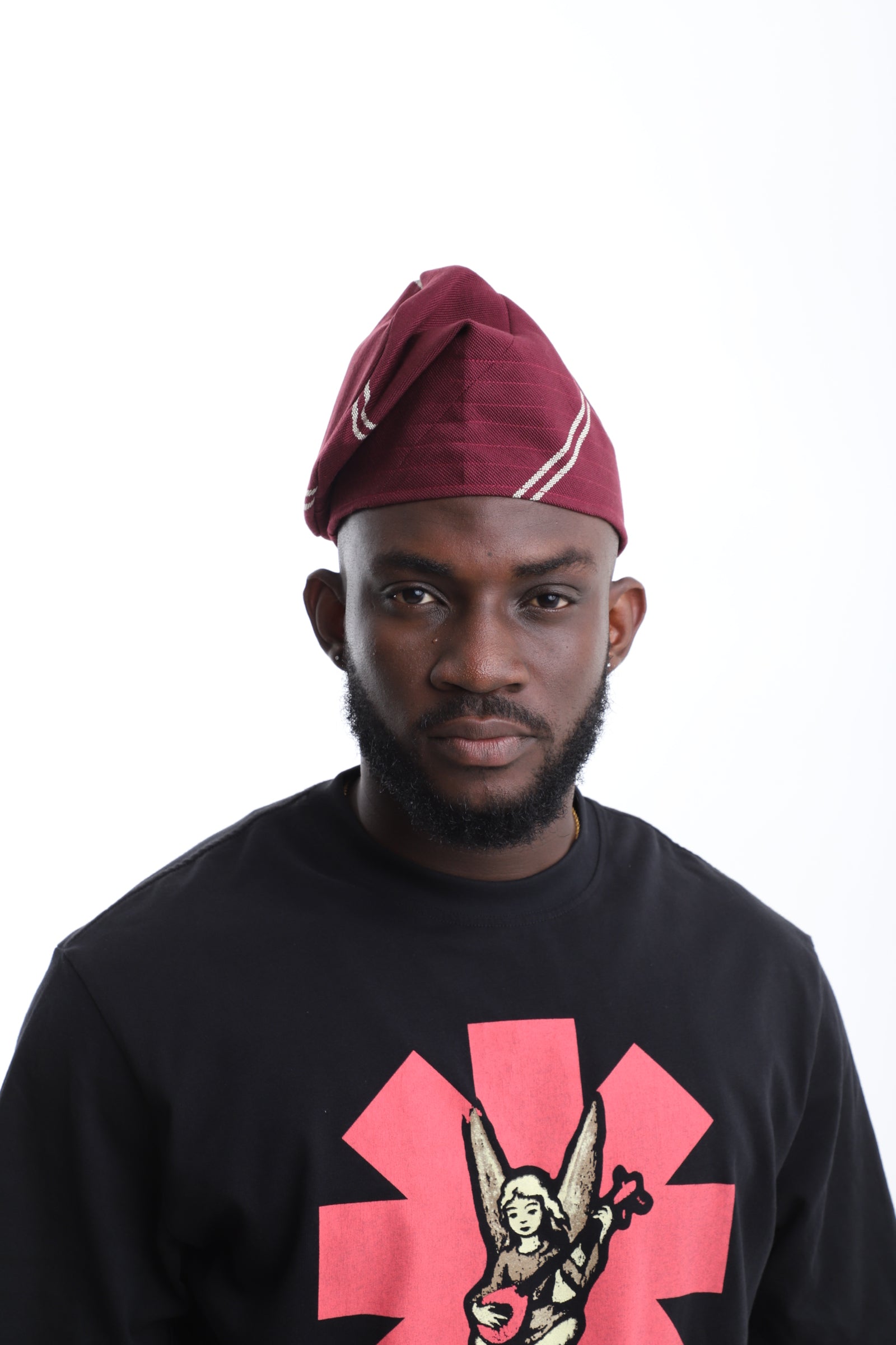 The Royal Wine Aso-Oke Cap